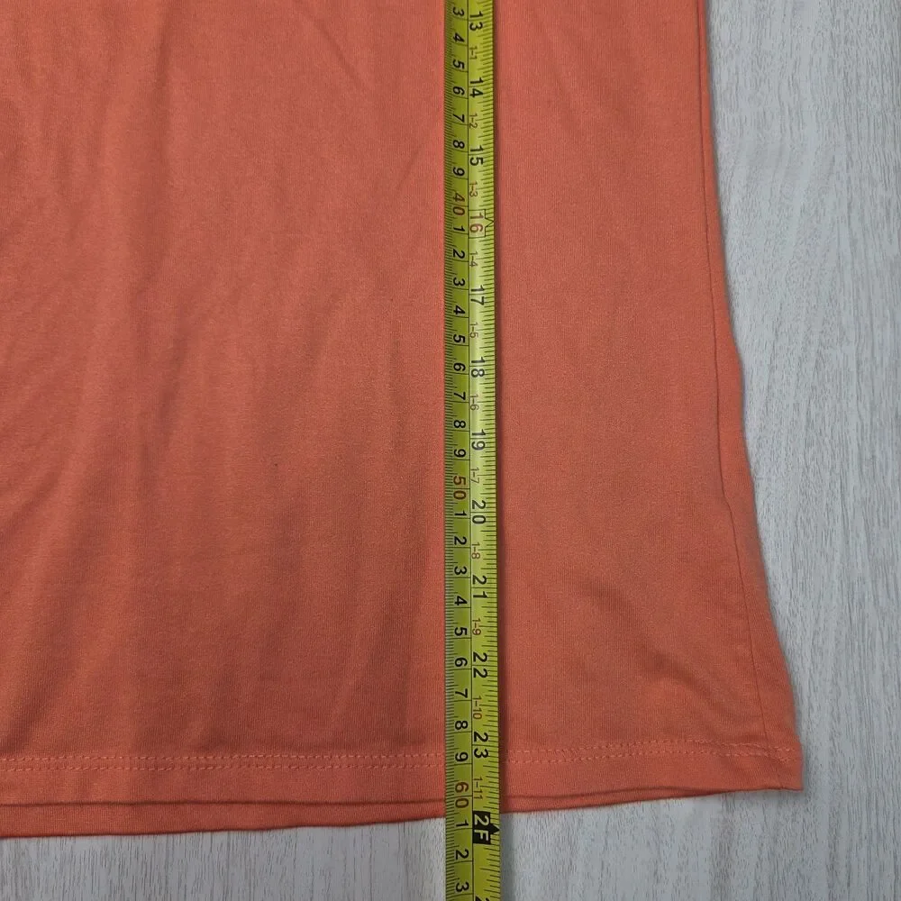 Nike Dri-FIT Womens Lot 2 Long Sleeve V-Neck Athletic T-Shirt Sz M Gray Orange